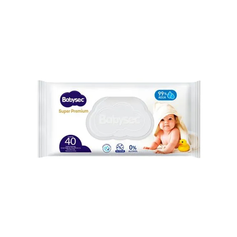 Babysec Toallas Húmedas Super Premium 40u
