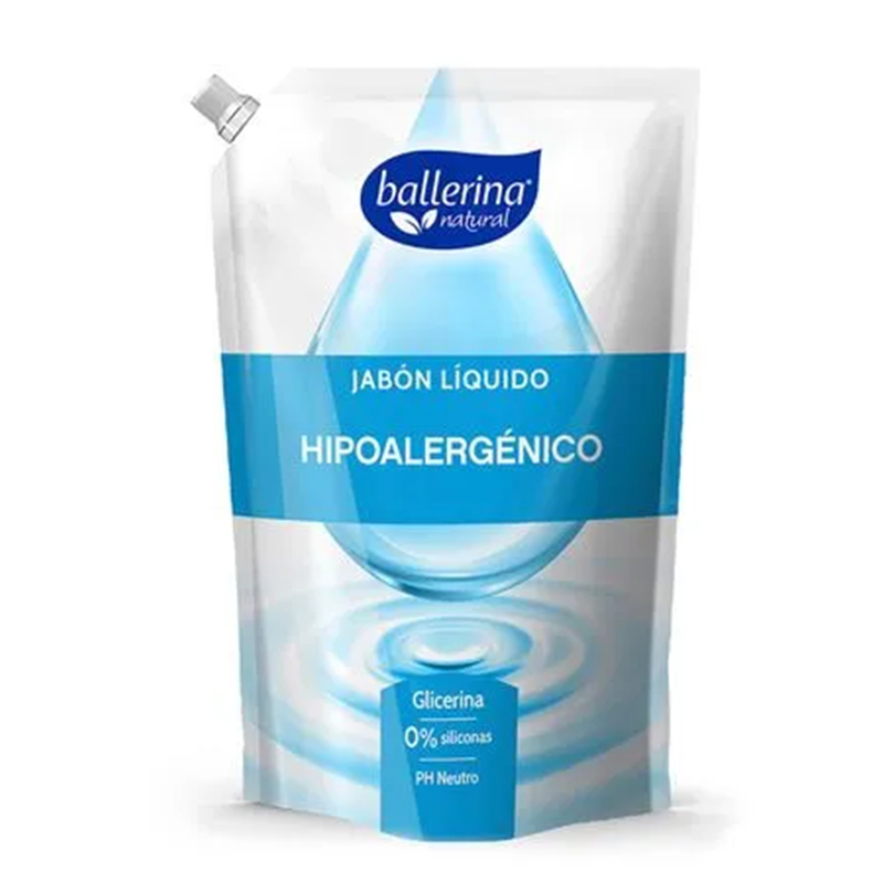 Jabón Líquido Ballerina Hipoalergénico 750ml.