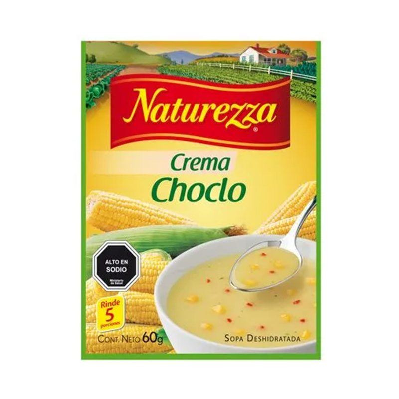 Crema Choclo Naturezza en sobre de 60g