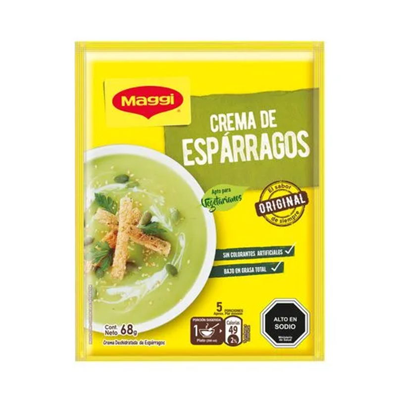 Crema de Espárragos Maggi en sobre de 68g