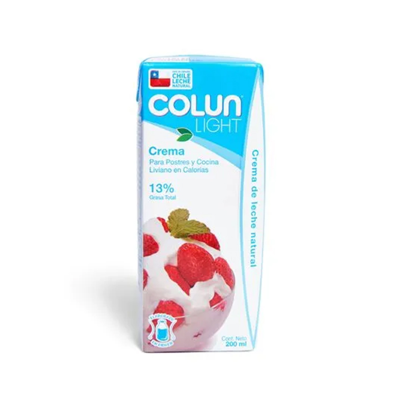Crema de Leche Colun Light 200ml