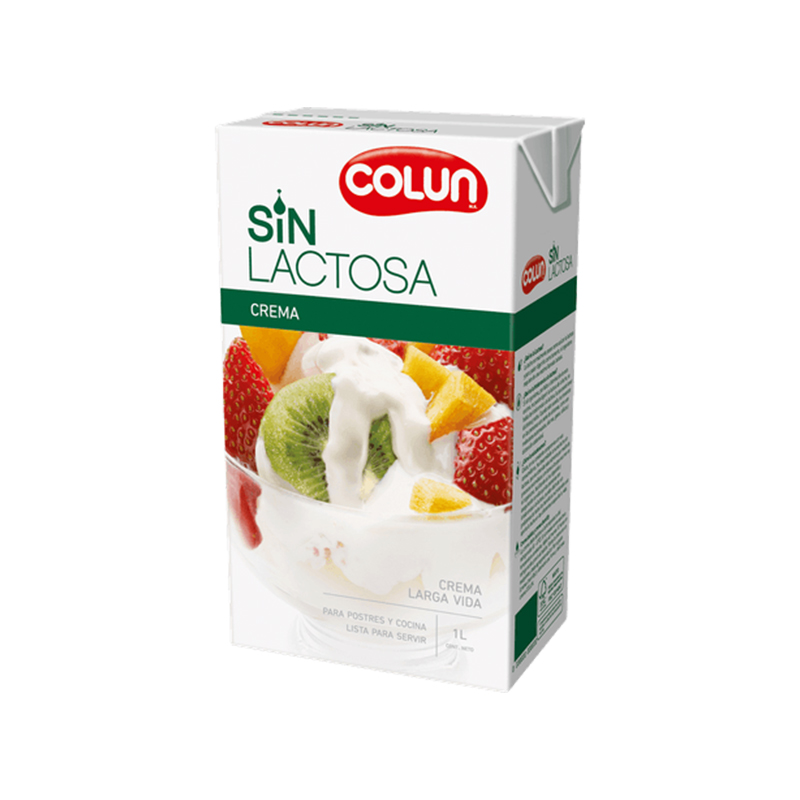 Crema sin Lactosa Colun 1l