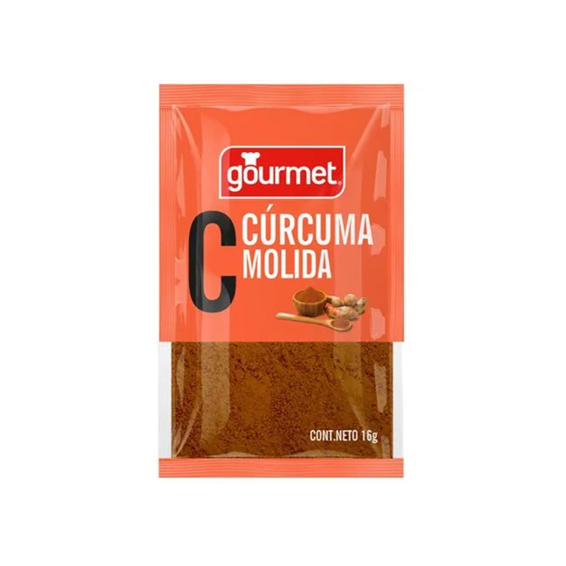 Cúrcuma molida Gourmet en sobre 16g.