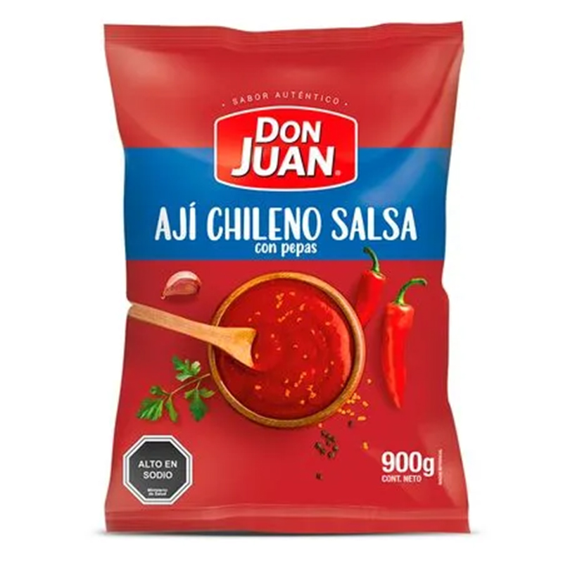 Don Juan Ají Chileno salsa con pepas 900g