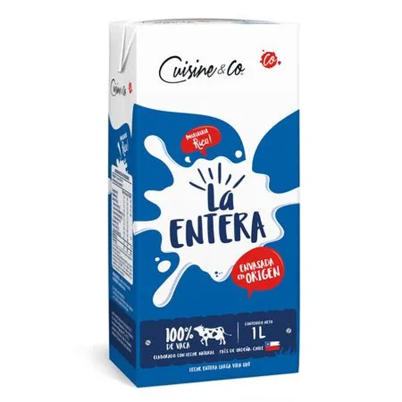 Leche Entera Cuisine & Co 1lt
