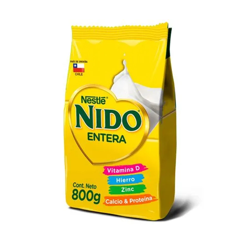 Leche en Polvo Nido Entera 800g