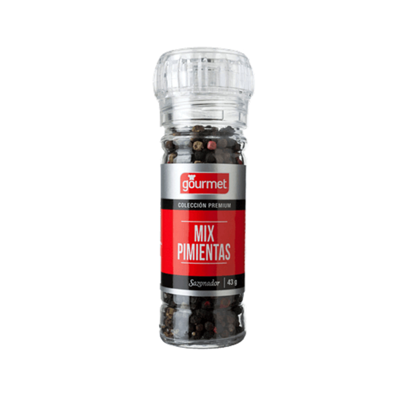 Molinillo Mix Pimientas Gourmet Frasco 43g.