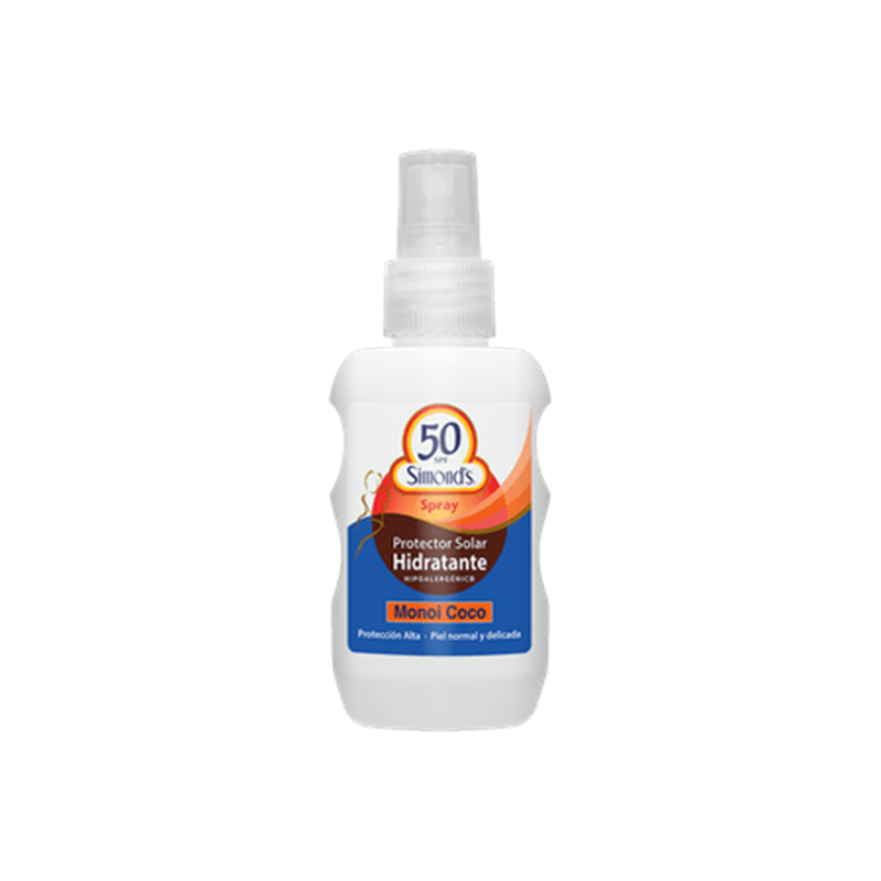 Protector Solar Hidratante Simond's SPF 50 Monoi Coco en Spray de 100ml
