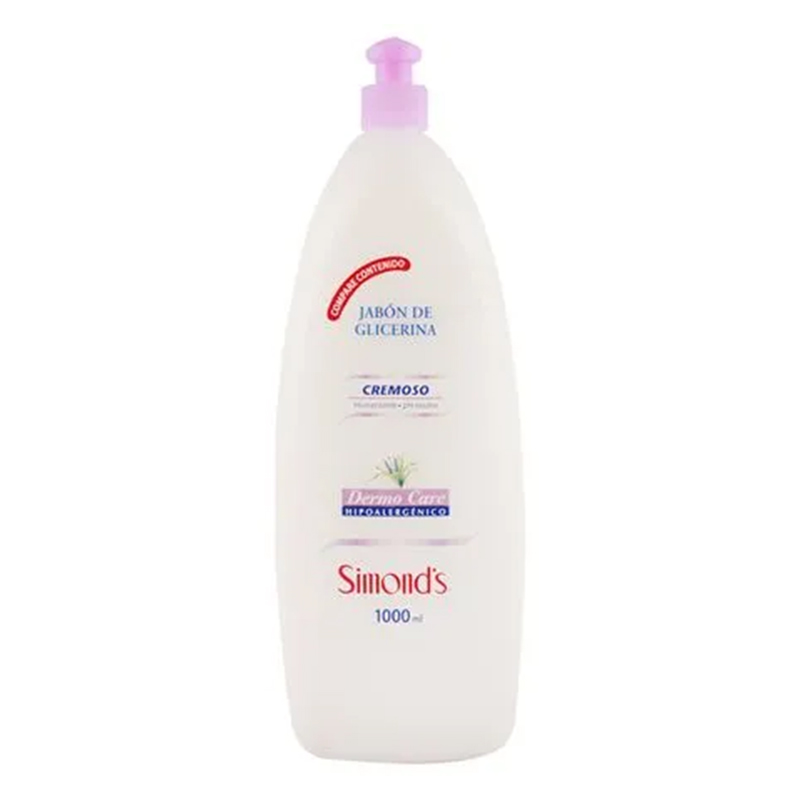 Jabón Líquido Simond's Dermo Care Cremoso Ph Neutro 1L.