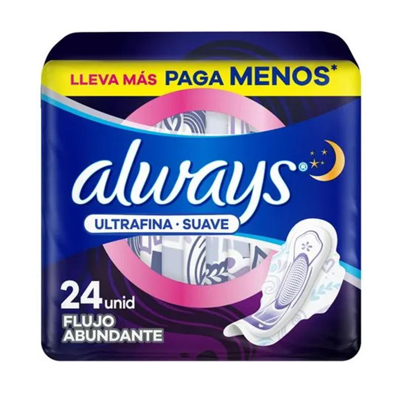 Toallas Higiénicas Always Ultrafina Largas 24 u
