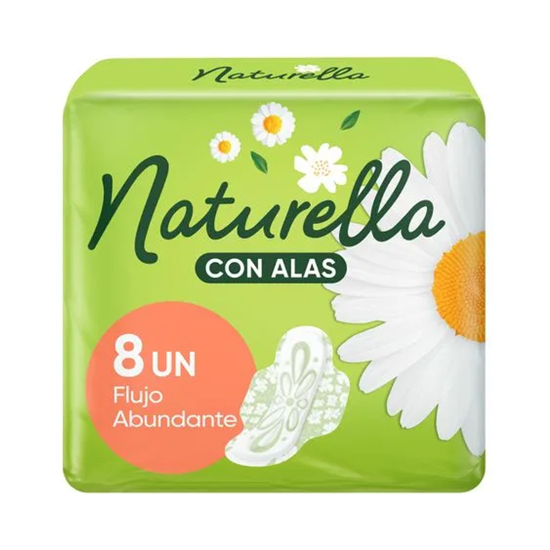 Toallas Higiénicas Naturella Con Manzanilla 8u