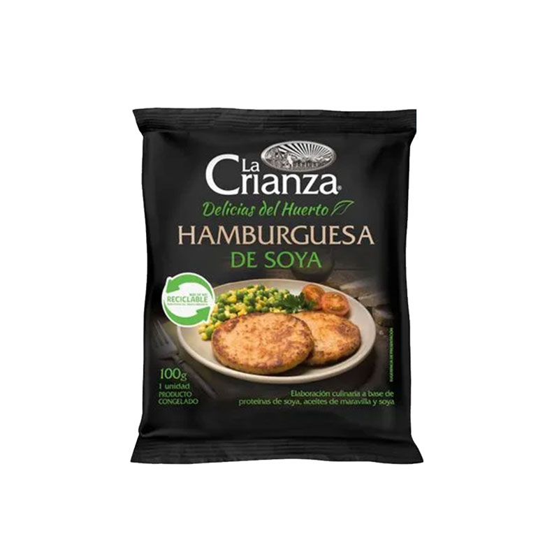 Hamburguesa de Soya La Crianza 100g.