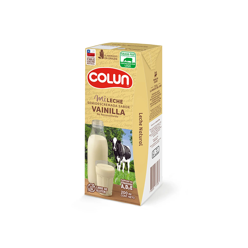Leche Vainilla Colun 200ml.