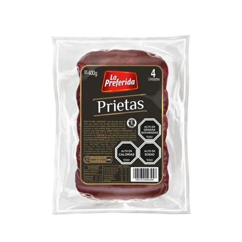 Prieta La Preferida 4 unidades.