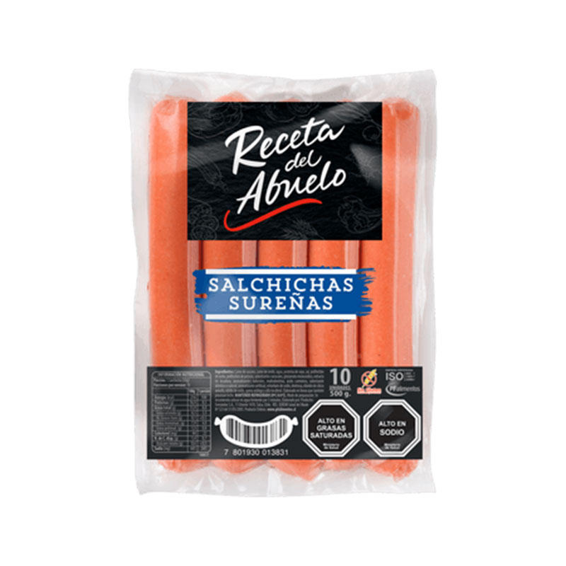Vienesas Receta del Abuelo 10 Unidades.
